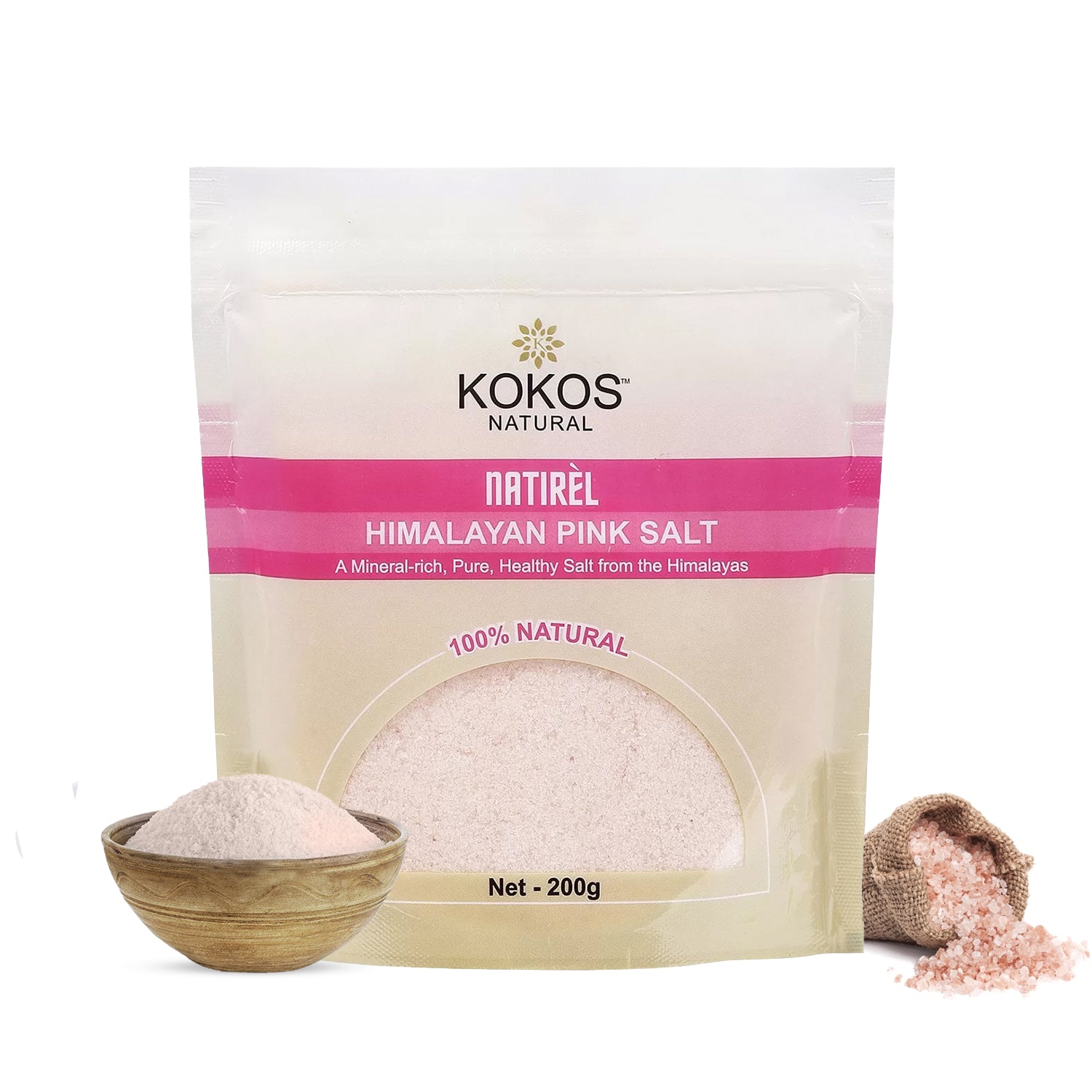 Natirèl Himalayan Pink Salt - 1kg