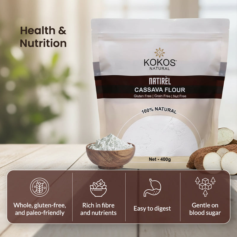 Kokos Natural Natirèl cassava flour gluten free tapioca flour 400g pack