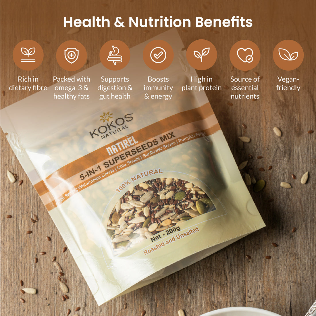 5-in-1 Super Seeds Mix - 200g