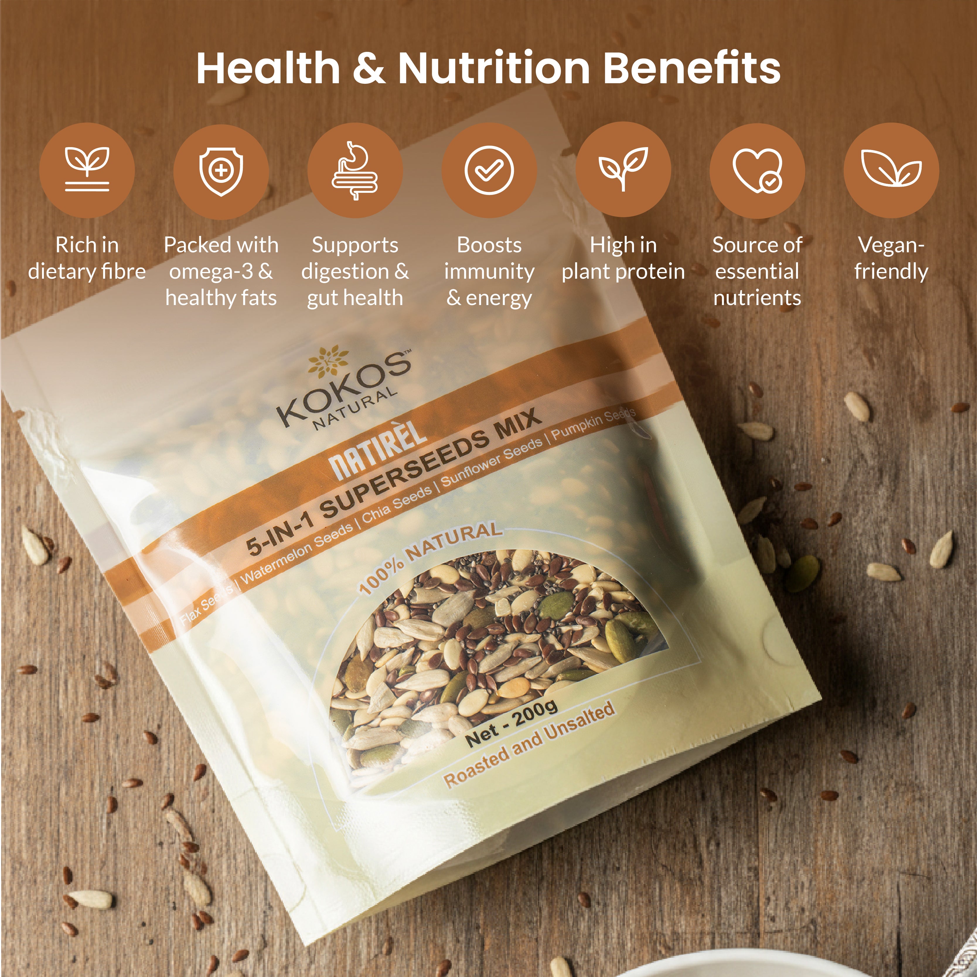 5-in-1 Super Seeds Mix - 200g
