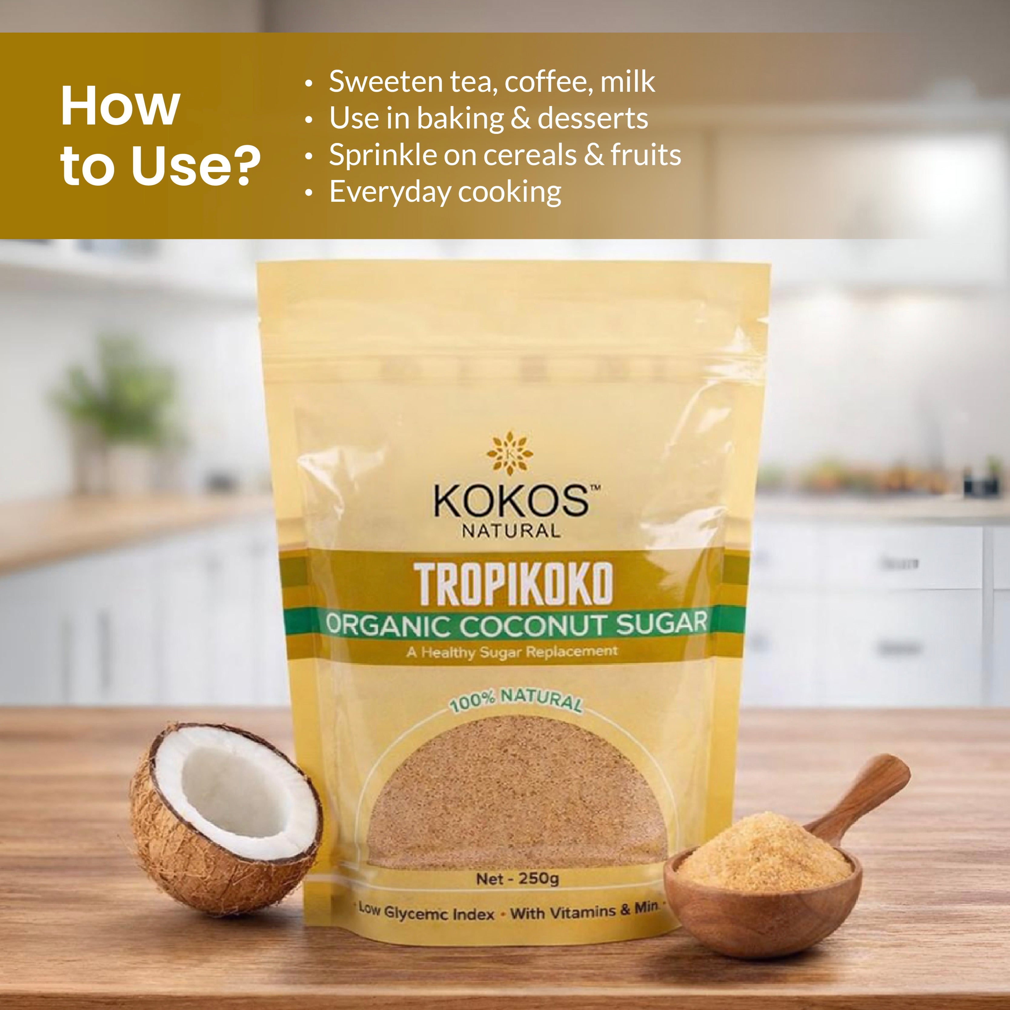 Organic Coconut Sugar - 250g