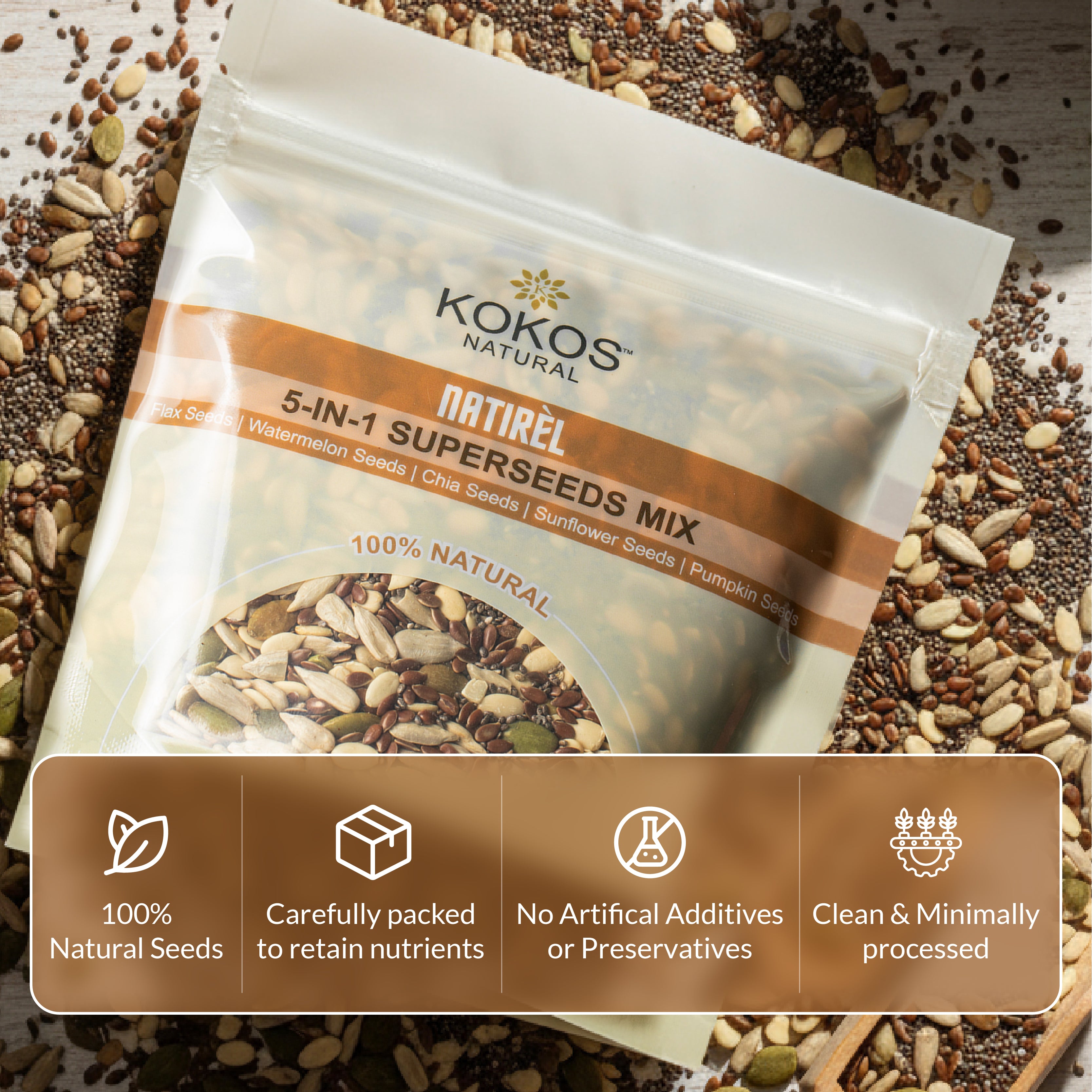 5-in-1 Super Seeds Mix - 200g