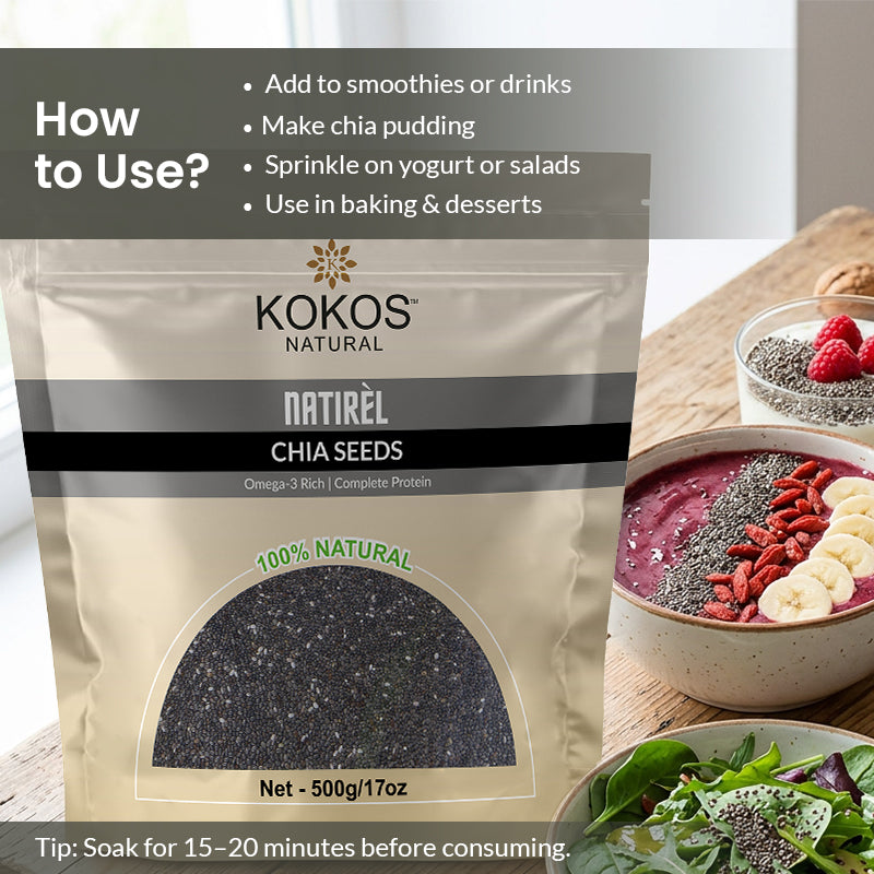 Kokos Natural Chia Seeds 500g