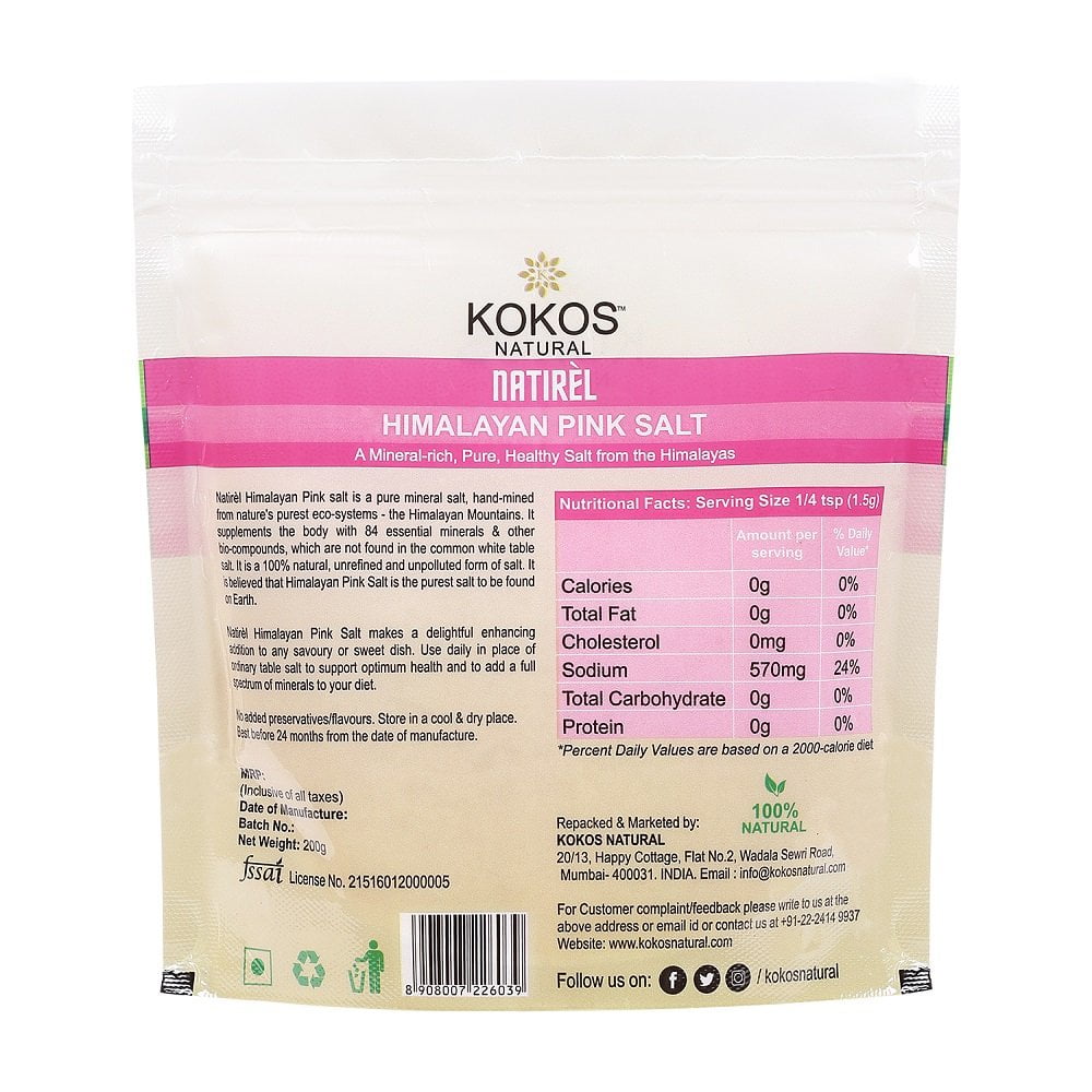 Natirèl Himalayan Pink Salt 200gm