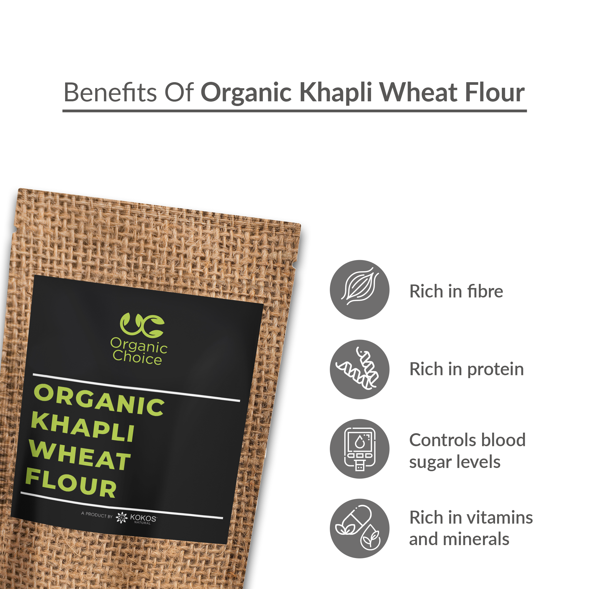 Organic Khapli Wheat Flour