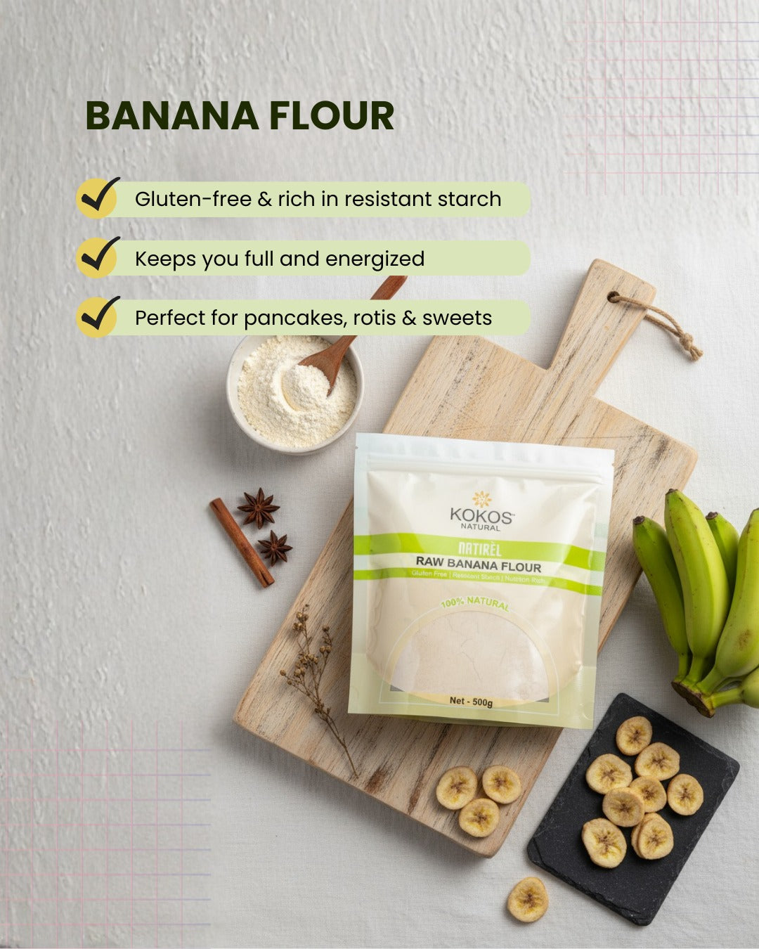Raw Banana Flour - 500g