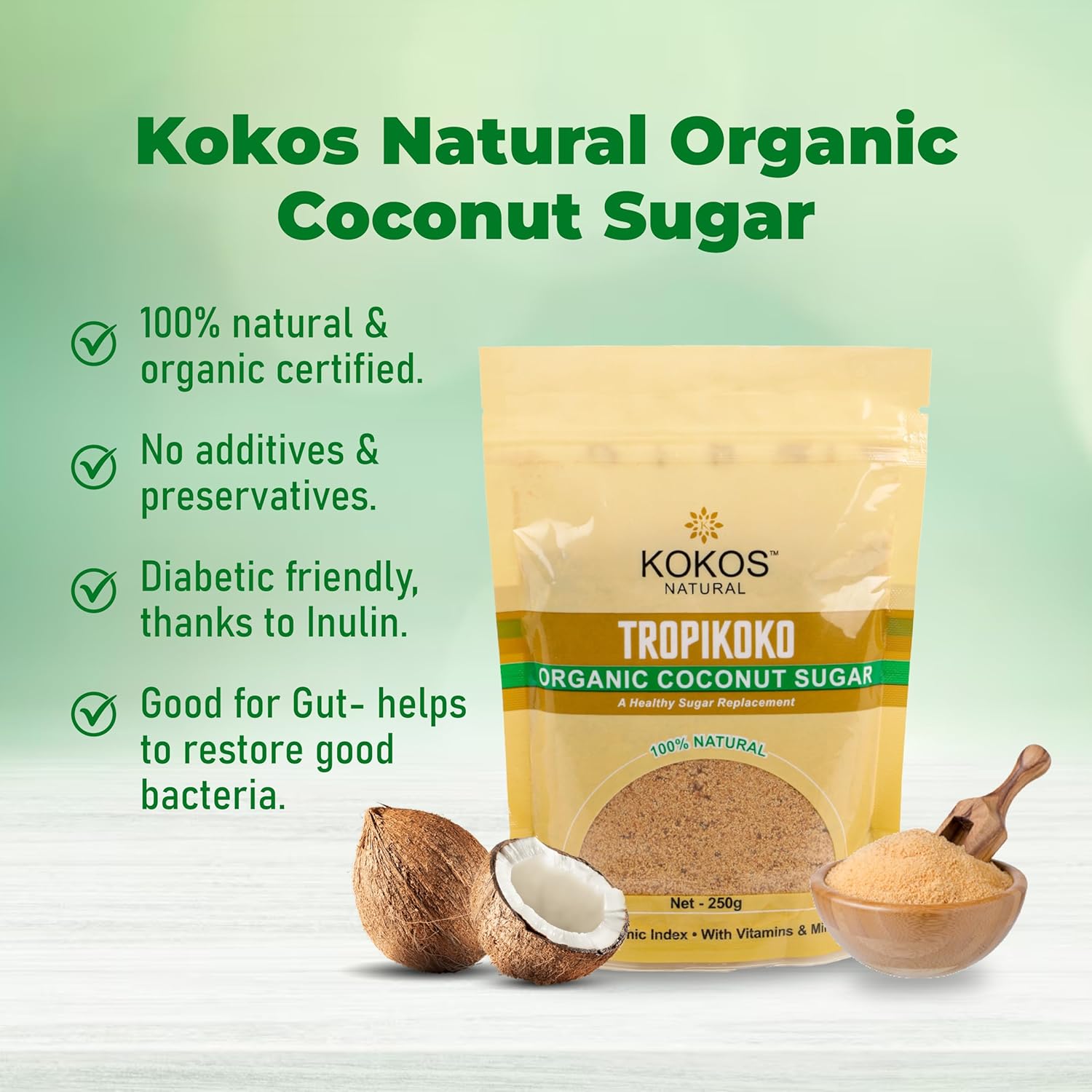 Organic Coconut Sugar - 250g